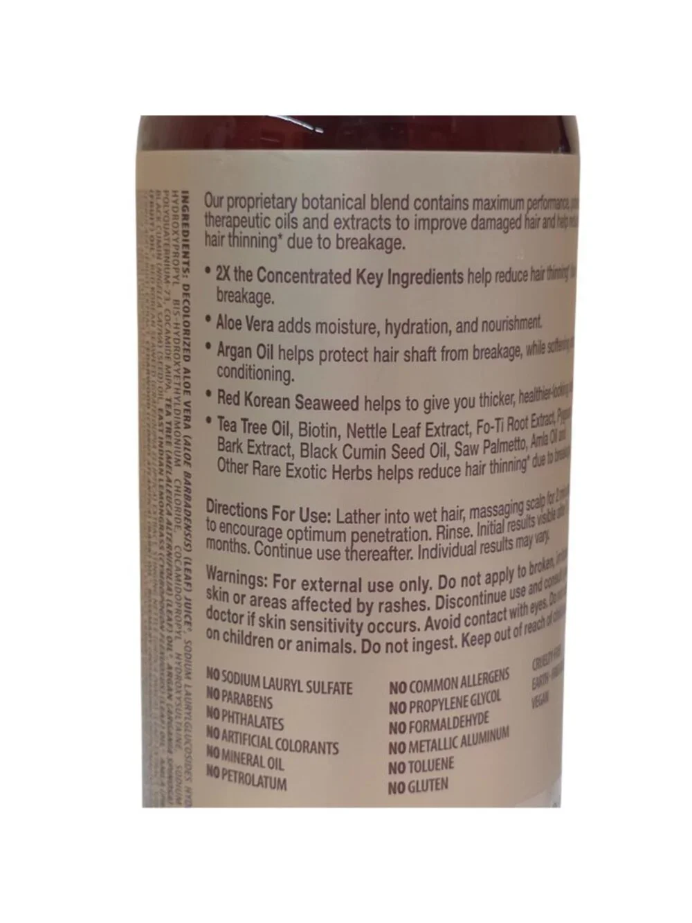 Pura Dor 2 Pack Fine Thinning Hair Biotin Shampoo Jumbo 33oz Clinical Formula
